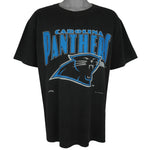 NFL (Nutmeg) - Carolina Panthers Big Logo T-Shirt 1993 X-Large Vintage Retro Football