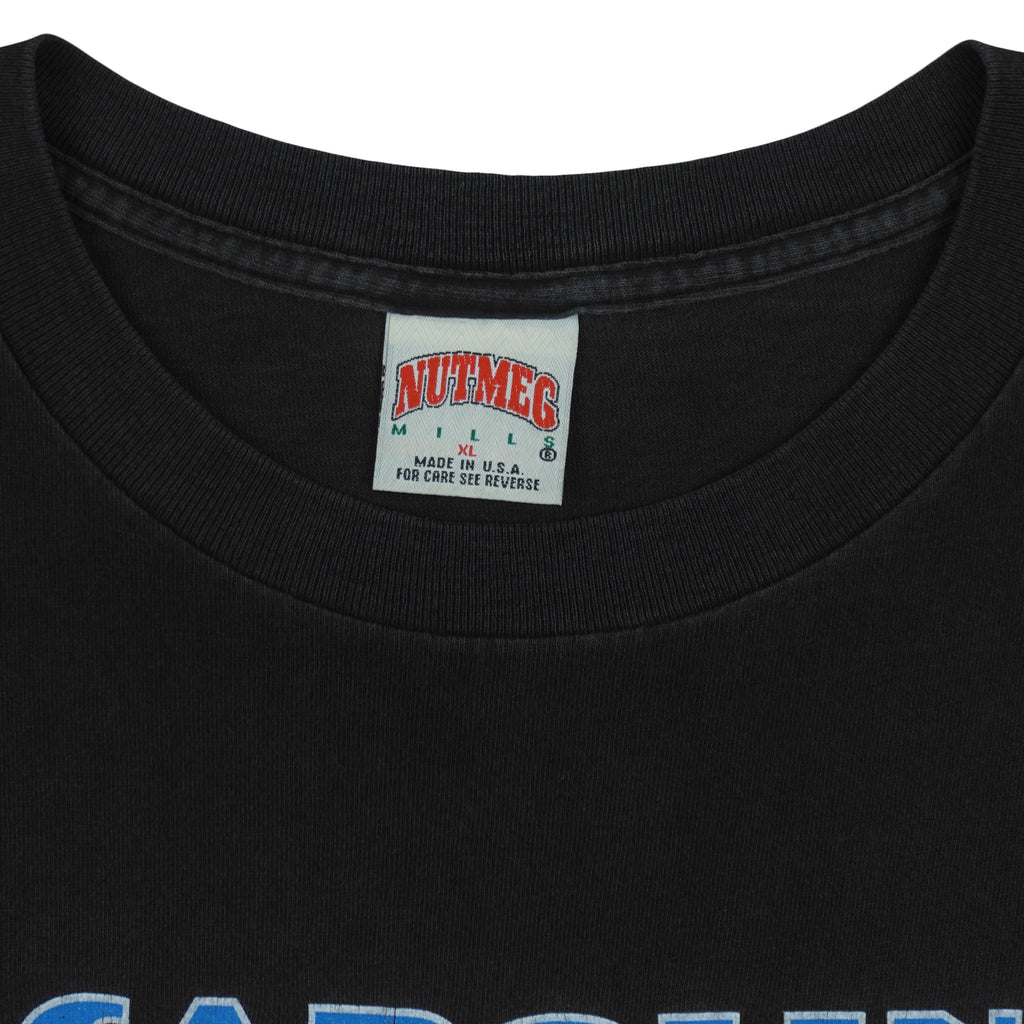 NFL (Nutmeg) - Carolina Panthers Big Logo T-Shirt 1993 X-Large Vintage Retro Football