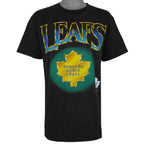 NHL (Pro Look) - Toronto Maple Leafs Gold Leaf T-Shirt 1994 Large Vintage Retro Hockey