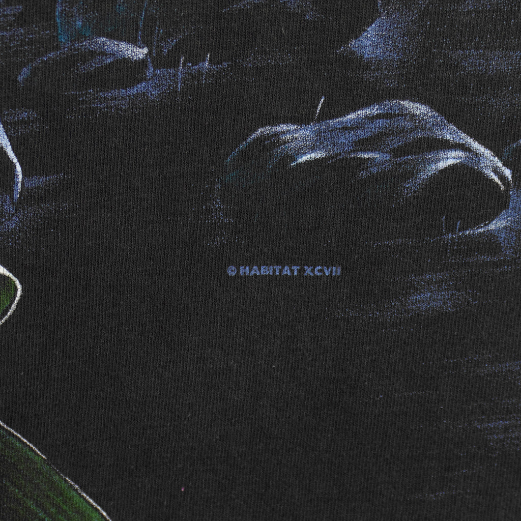 Vintage (Habitat) - Tigers Moon Jungle All Over Print T-Shirt 1990s Medium Vintage Retro