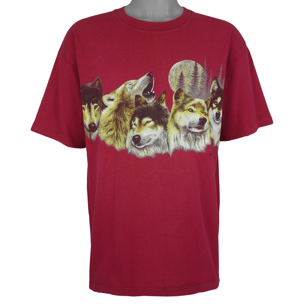 Vintage (Calcru) - Habitat Wolf Pack T-Shirt 1992 X-Large Vintage Retro