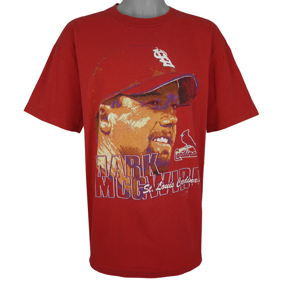 MLB - St. Louis Cardinals Mark McGwire Big Face T-Shirt 1990s Large Vintage Retro Baseball
