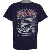 MLB (Delta) - Yankees VS Mets Subway Series T-Shirt 2000 Large Vintage Retro Baseball