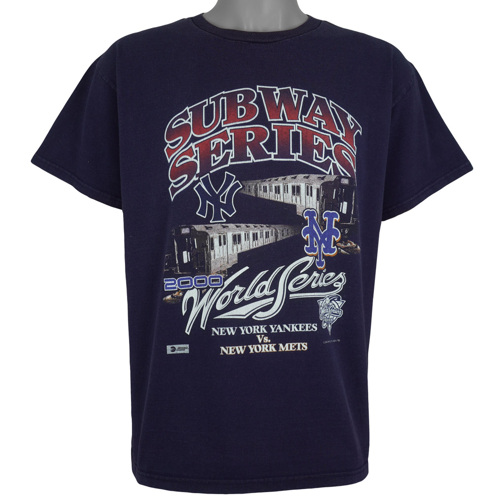 MLB (Delta) - Yankees VS Mets Subway Series T-Shirt 2000 Large Vintage Retro Baseball