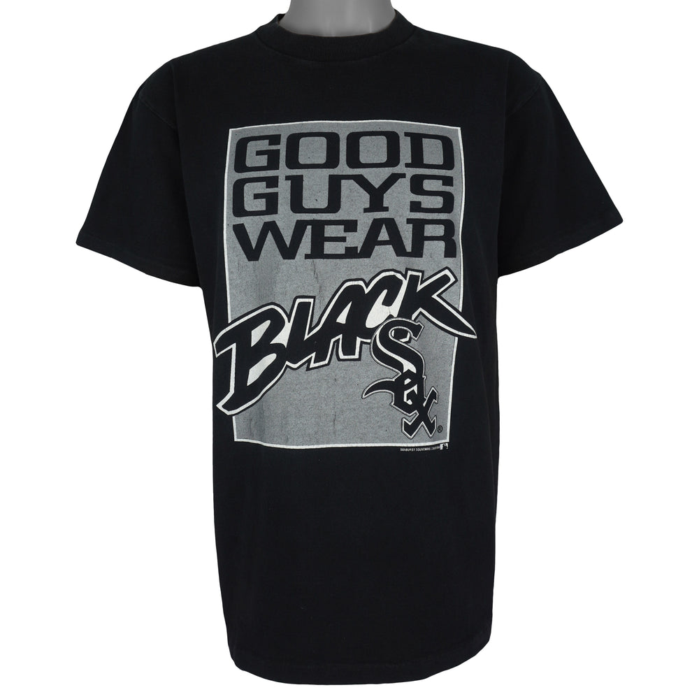 MLB (Delta) - Chicago White Sox Good Guys Wear T-Shirt 1994 Large Vintage Retro Baseball