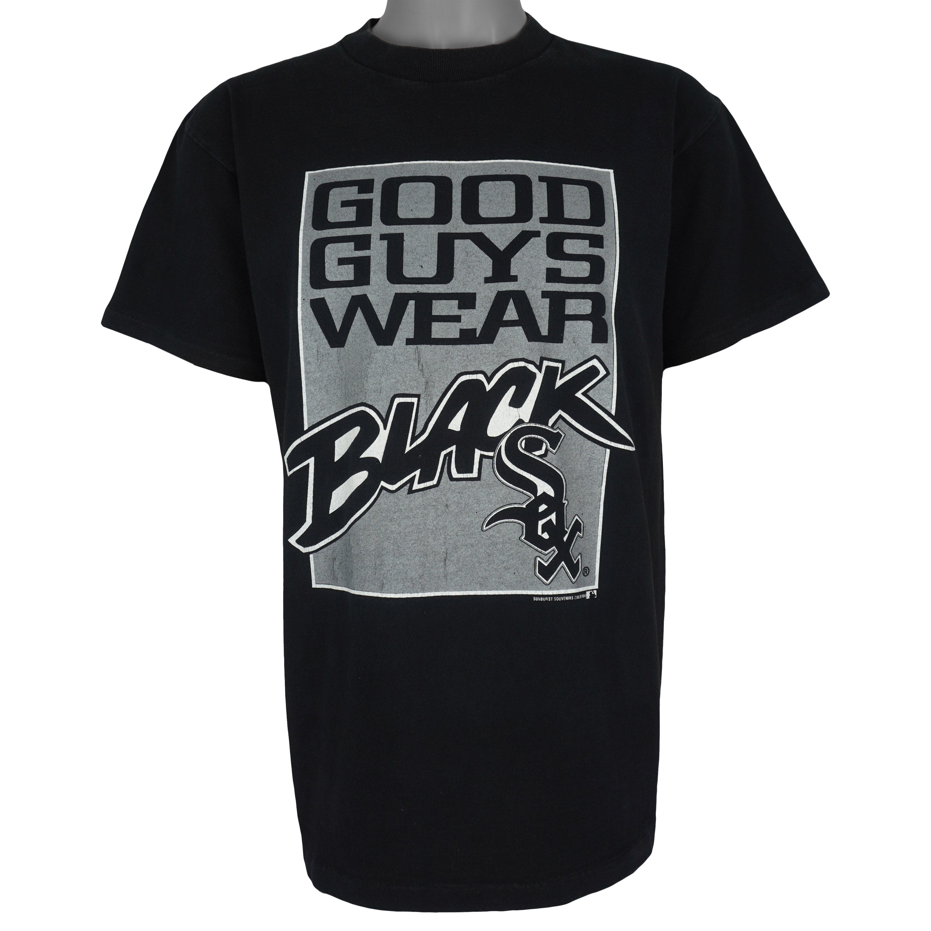 MLB (Delta) - Chicago White Sox Good Guys Wear T-Shirt 1994 Large Vintage Retro Baseball
