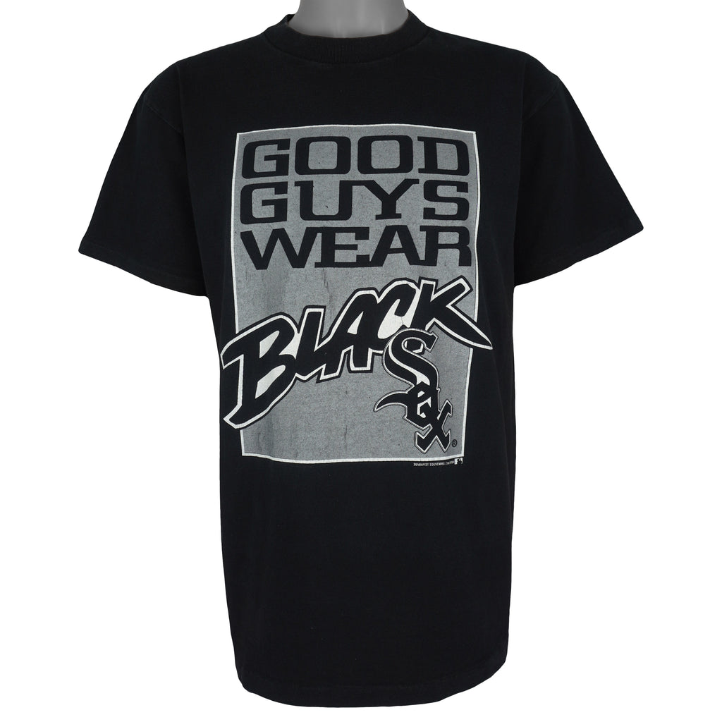 MLB (Delta) - Chicago White Sox Good Guys Wear T-Shirt 1994 Large Vintage Retro Baseball