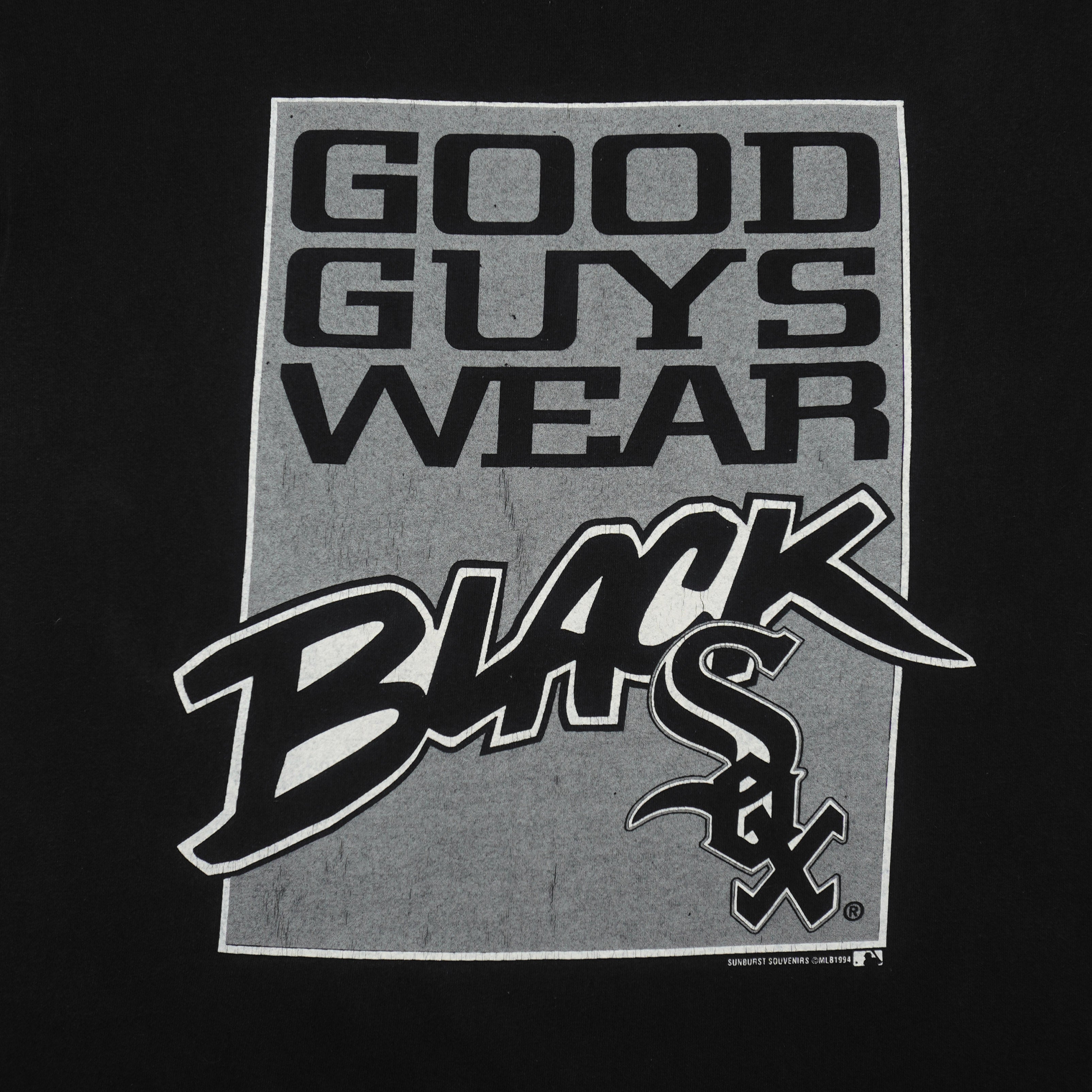 MLB (Delta) - Chicago White Sox Good Guys Wear T-Shirt 1994 Large Vintage Retro Baseball