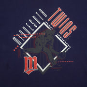 MLB (Champknit) - Minnesota Twins Spell-Out T-Shirt 1990s X-Large Vintage Retro Baseball
