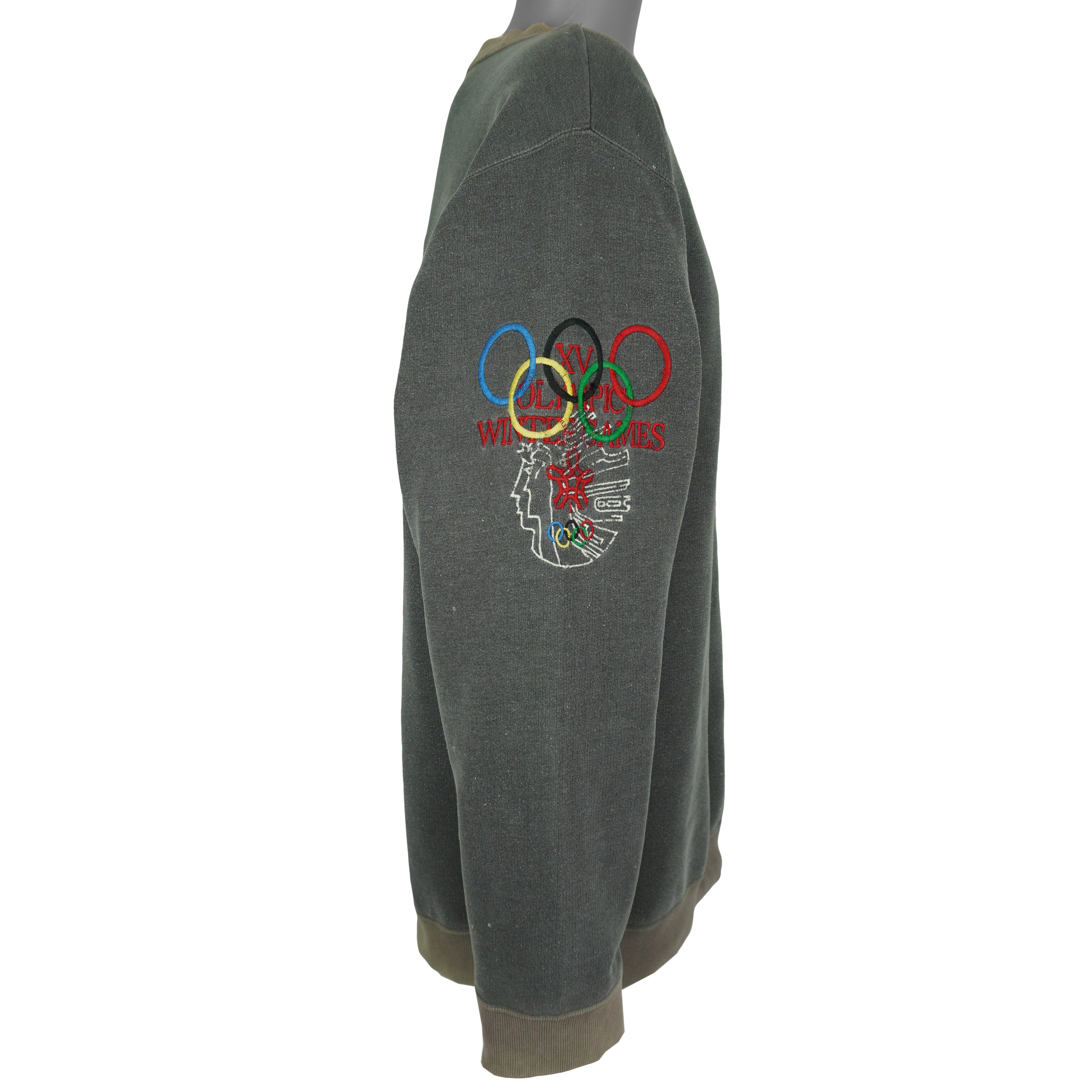 Adidas - Calgary Winter Olympics Crew Neck Sweatshirt 1988 Medium Vintage Retro