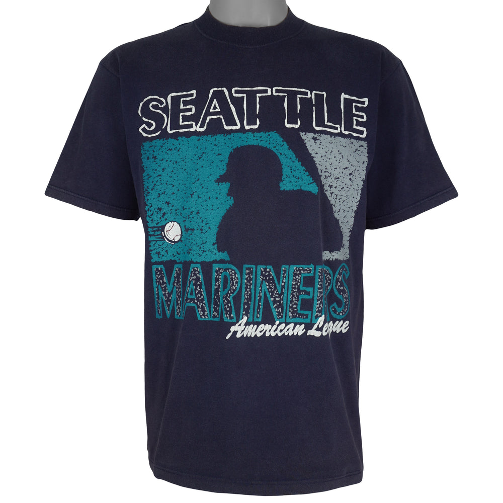 MLB (Russell Athletic) - Seattle Mariners American League T-Shirt 1990s Medium Vintage Retro Baseball