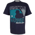 MLB (Russell Athletic) - Seattle Mariners American League T-Shirt 1990s Medium Vintage Retro Baseball