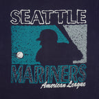 MLB (Russell Athletic) - Seattle Mariners American League T-Shirt 1990s Medium Vintage Retro Baseball