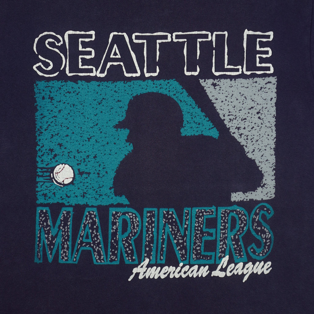 MLB (Russell Athletic) - Seattle Mariners American League T-Shirt 1990s Medium Vintage Retro Baseball
