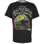 NFL (True Fan) - Green Bay Packers Helmet T-Shirt 1990s Large Vintage Retro Football