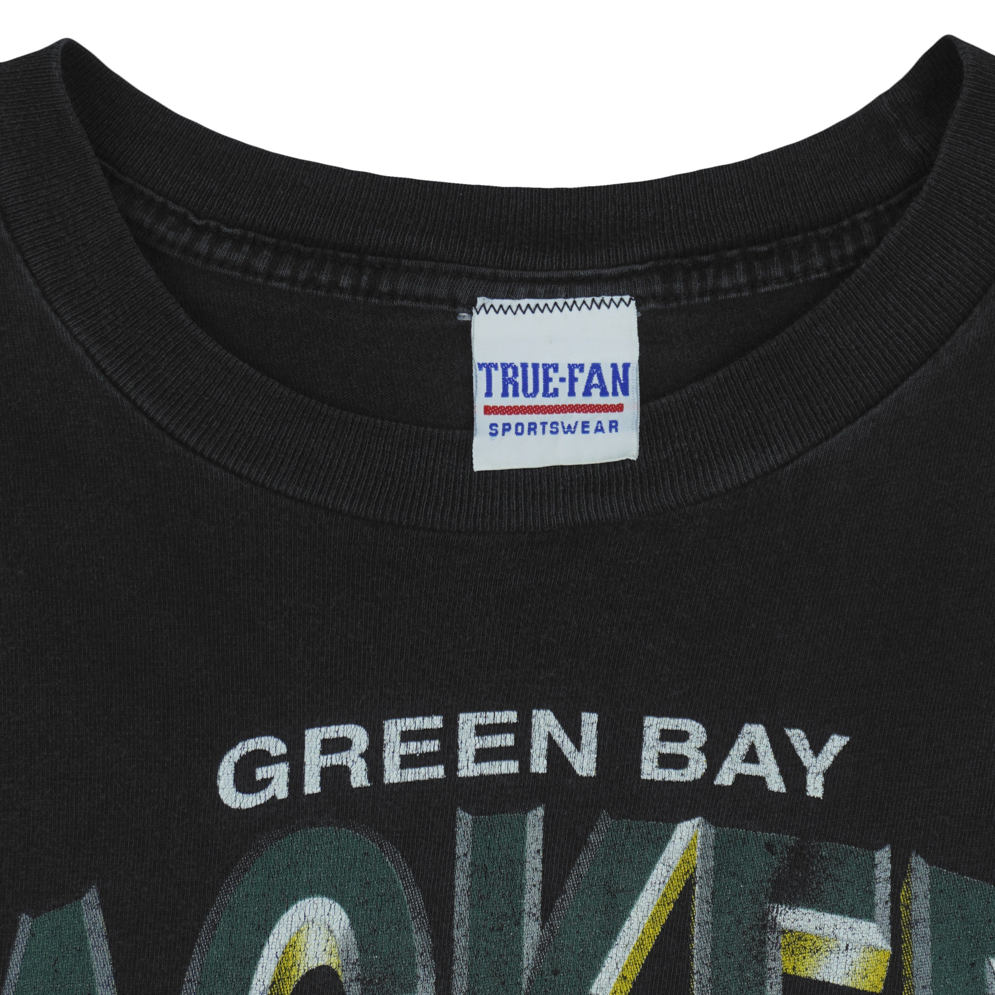 NFL (True Fan) - Green Bay Packers Helmet T-Shirt 1990s Large Vintage Retro Football