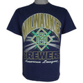 MLB (Hanes) - Milwaukee Brewers American League T-Shirt 1994 Medium  Vintage Retro Baseball