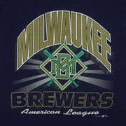 MLB (Hanes) - Milwaukee Brewers American League T-Shirt 1994 Medium Vintage Retro Baseball
