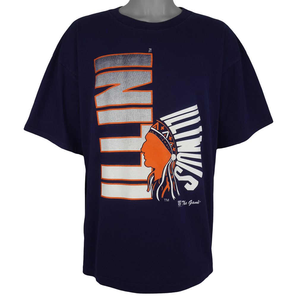 NCAA (The Game) - Illinois Fighting Illini T-Shirt 1990s X-Large Vintage Retro