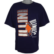 NCAA (The Game) - Illinois Fighting Illini T-Shirt 1990s X-Large Vintage Retro