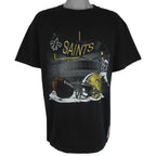NFL (Nutmeg) - New Orleans Saints Football T-Shirt 1993 Large Vintage Retro Football