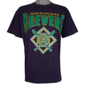 MLB (Tour Champ) - Milwaukee Brewers Big Logo T-Shirt 1996 Large Vintage Retro Baseball