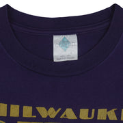 MLB (Tour Champ) - Milwaukee Brewers Big Logo T-Shirt 1996 Large Vintage Retro Baseball
