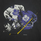 NHL (Nutmeg) - Toronto Maple Leafs Single Stitch T-Shirt 1990s Large Vintage Retro Hockey