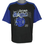 NBA (Hummer) - Black & Blue Orlando Magic Basketball T-Shirt 1993 X-Large Vintage Retro Basketball