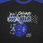 NBA (Hummer) - Black & Blue Orlando Magic Basketball T-Shirt 1993 X-Large Vintage Retro Basketball