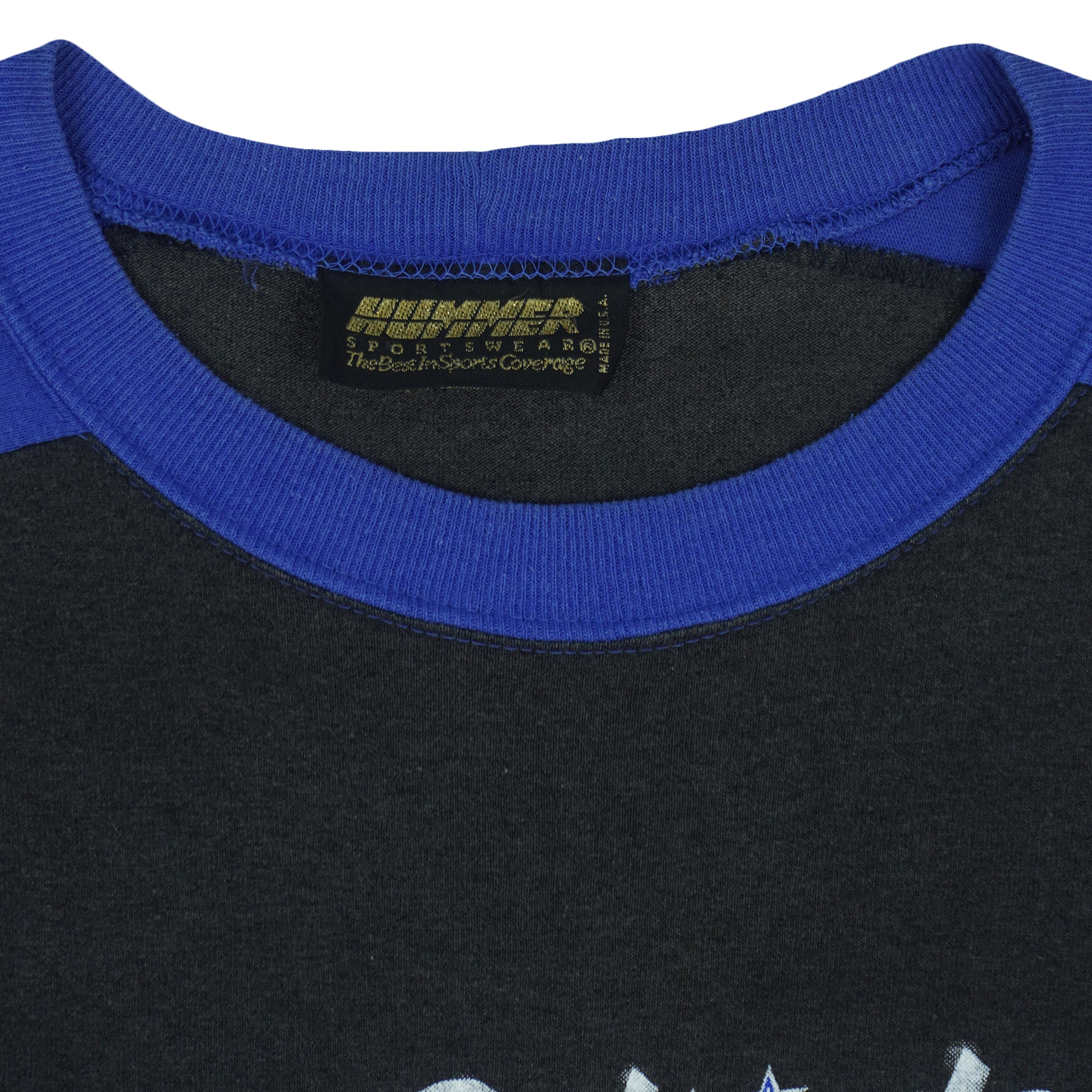 NBA (Hummer) - Black & Blue Orlando Magic Basketball T-Shirt 1993 X-Large Vintage Retro Basketball