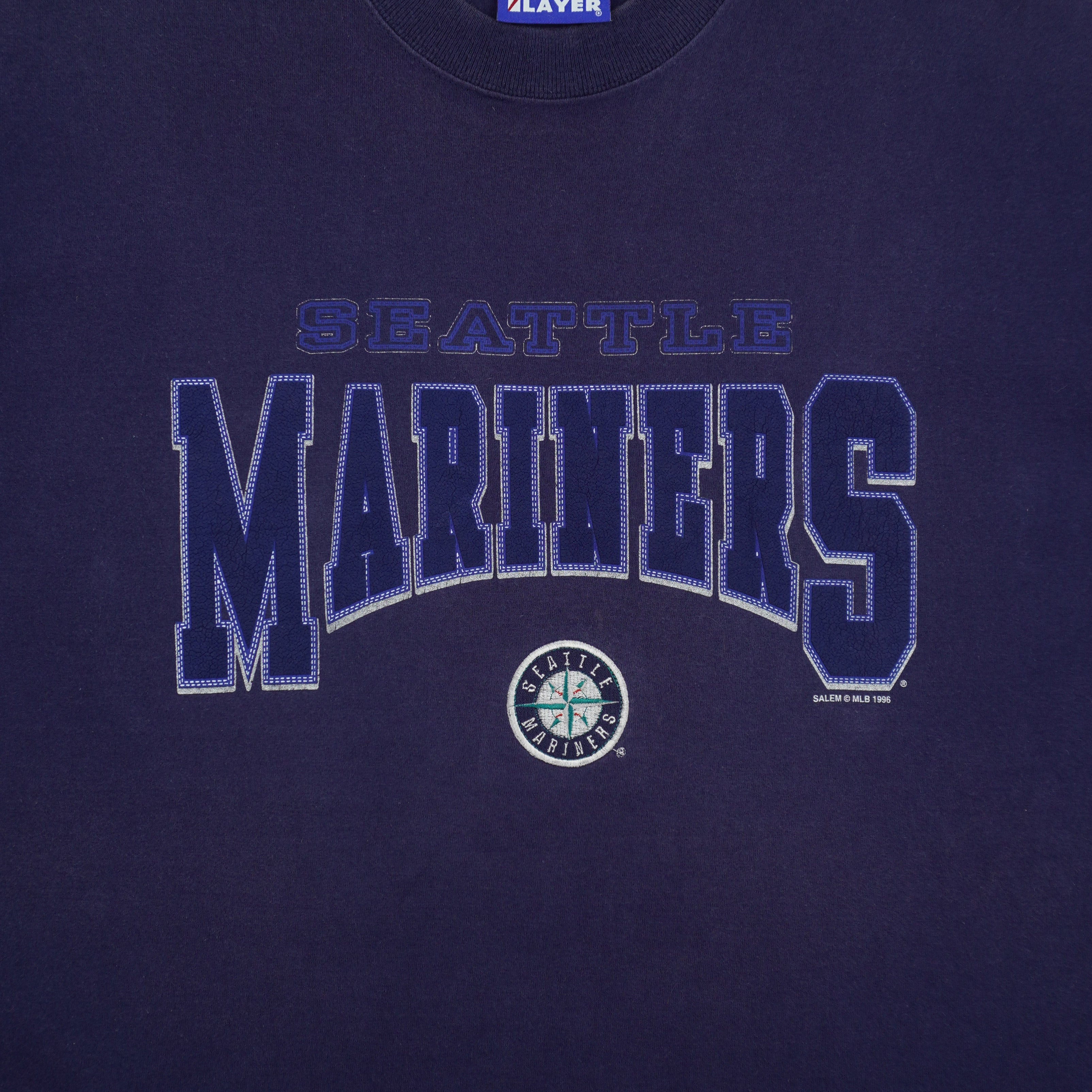 MLB (Pro Player) - Seattle Mariners Baseball T-Shirt 1996 X-Large Vintage Retro Baseball