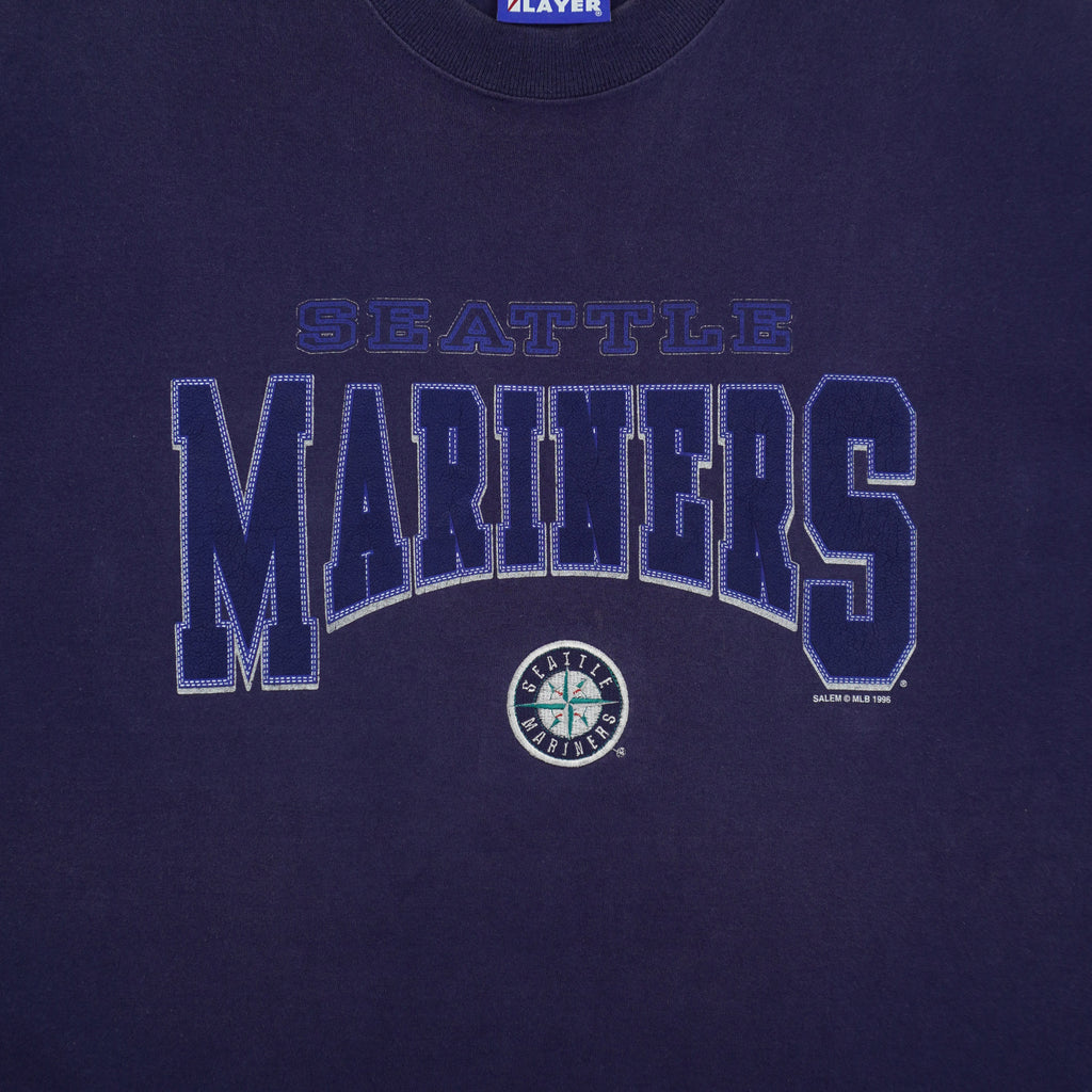 MLB (Pro Player) - Seattle Mariners Baseball T-Shirt 1996 X-Large Vintage Retro Baseball