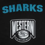 NHL (Pro Player) - San Jose Sharks Western Conference T-Shirt 1990s X-Large Vintage Retro Hockey
