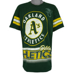 MLB (Salem) - Oakland Athletics American League Spell-Out T-Shirt 1990s X-Large Vintage Retro Baseball