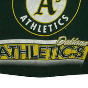 MLB (Salem) - Oakland Athletics American League Spell-Out T-Shirt 1990s X-Large Vintage Retro Baseball