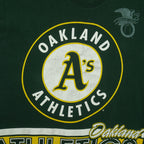 MLB (Salem) - Oakland Athletics American League Spell-Out T-Shirt 1990s X-Large Vintage Retro Baseball