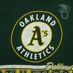 MLB (Salem) - Oakland Athletics American League Spell-Out T-Shirt 1990s X-Large Vintage Retro Baseball