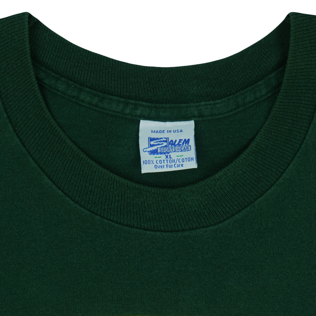 MLB (Salem) - Oakland Athletics American League Spell-Out T-Shirt 1990s X-Large Vintage Retro Baseball
