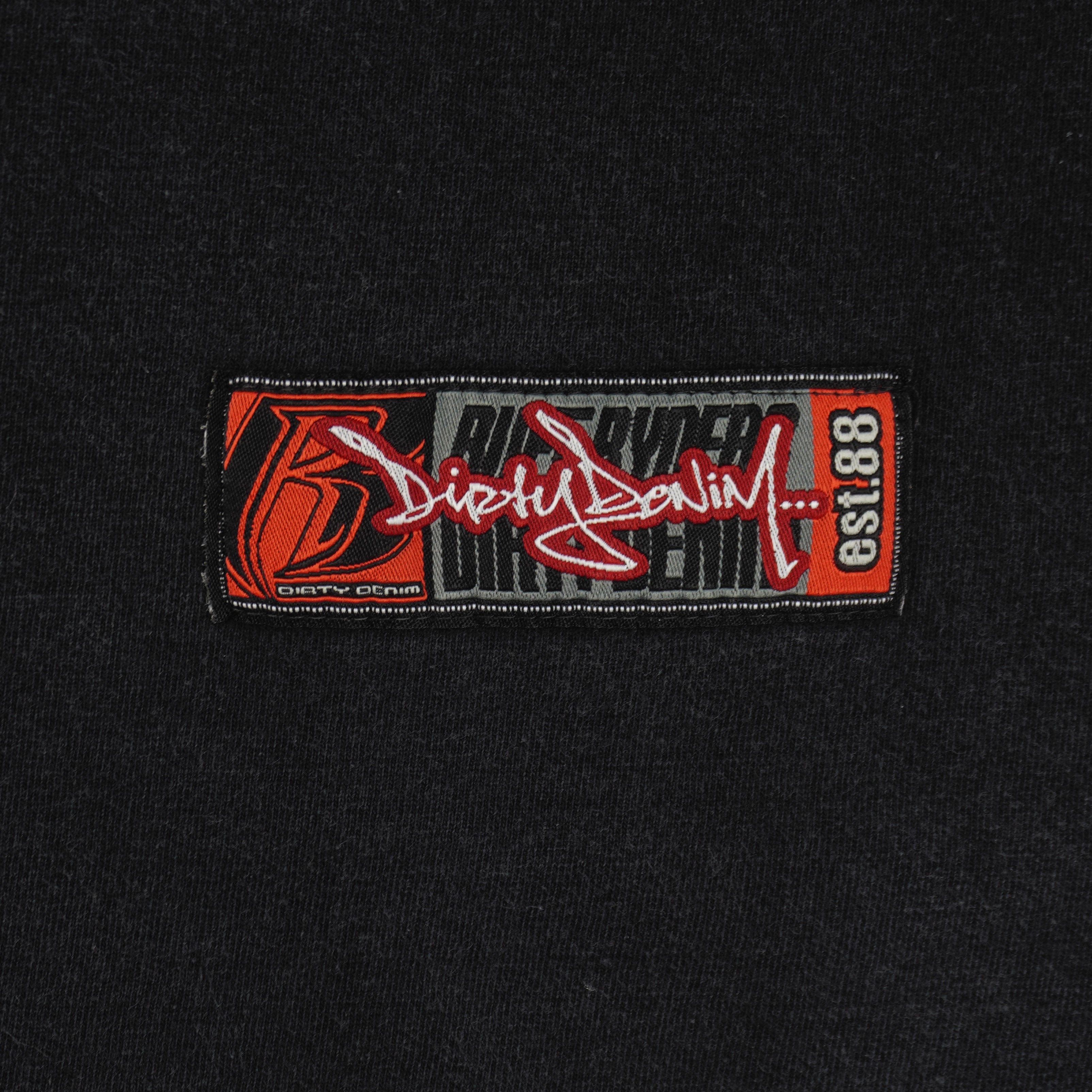 Vintage (Ruff Ryders) - Dirty Denim No.88 Embroidered T-Shirt 1990s X-Large Vintage Retro