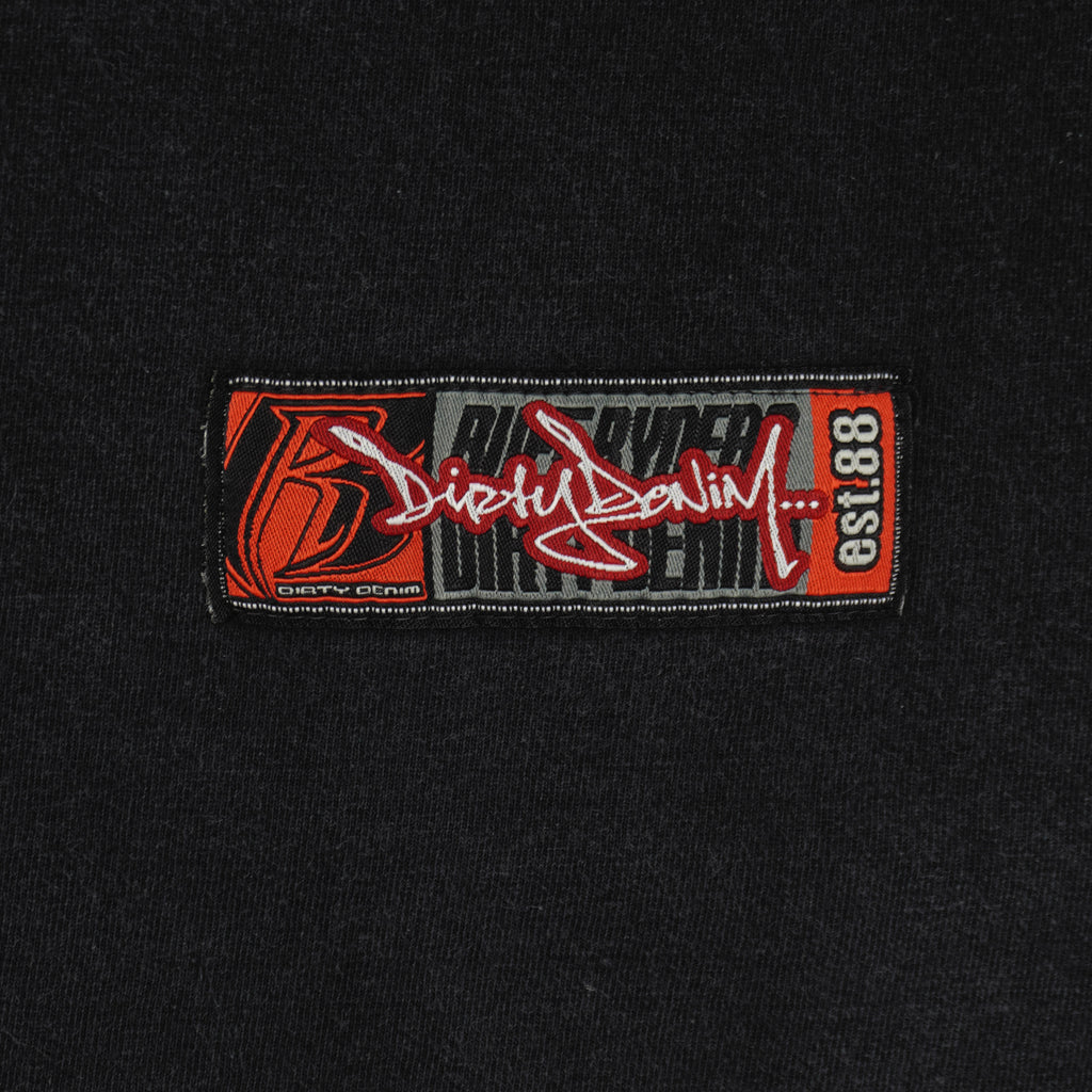 Vintage (Ruff Ryders) - Dirty Denim No.88 Embroidered T-Shirt 1990s X-Large Vintage Retro