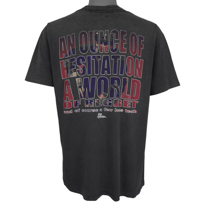 Vintage (No Fear) - 'And Of Course A Few Less Teeth' Hockey T-Shirt 1990s Large