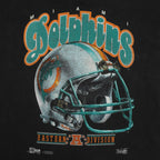NFL (Front Row) - Miami Dolphins Crew Neck Sweatshirt T-Shirt 1992 X-Large Vintage Retro Football