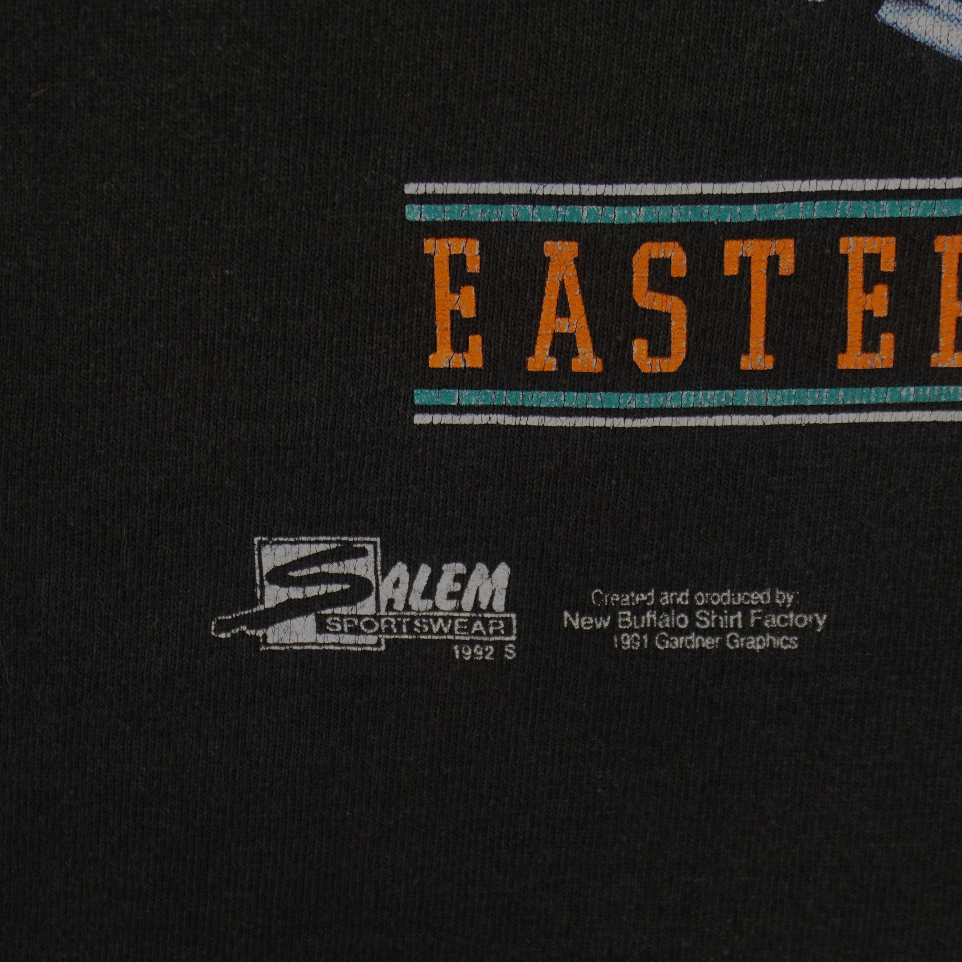 NFL (Front Row) - Miami Dolphins Crew Neck Sweatshirt T-Shirt 1992 X-Large Vintage Retro Football