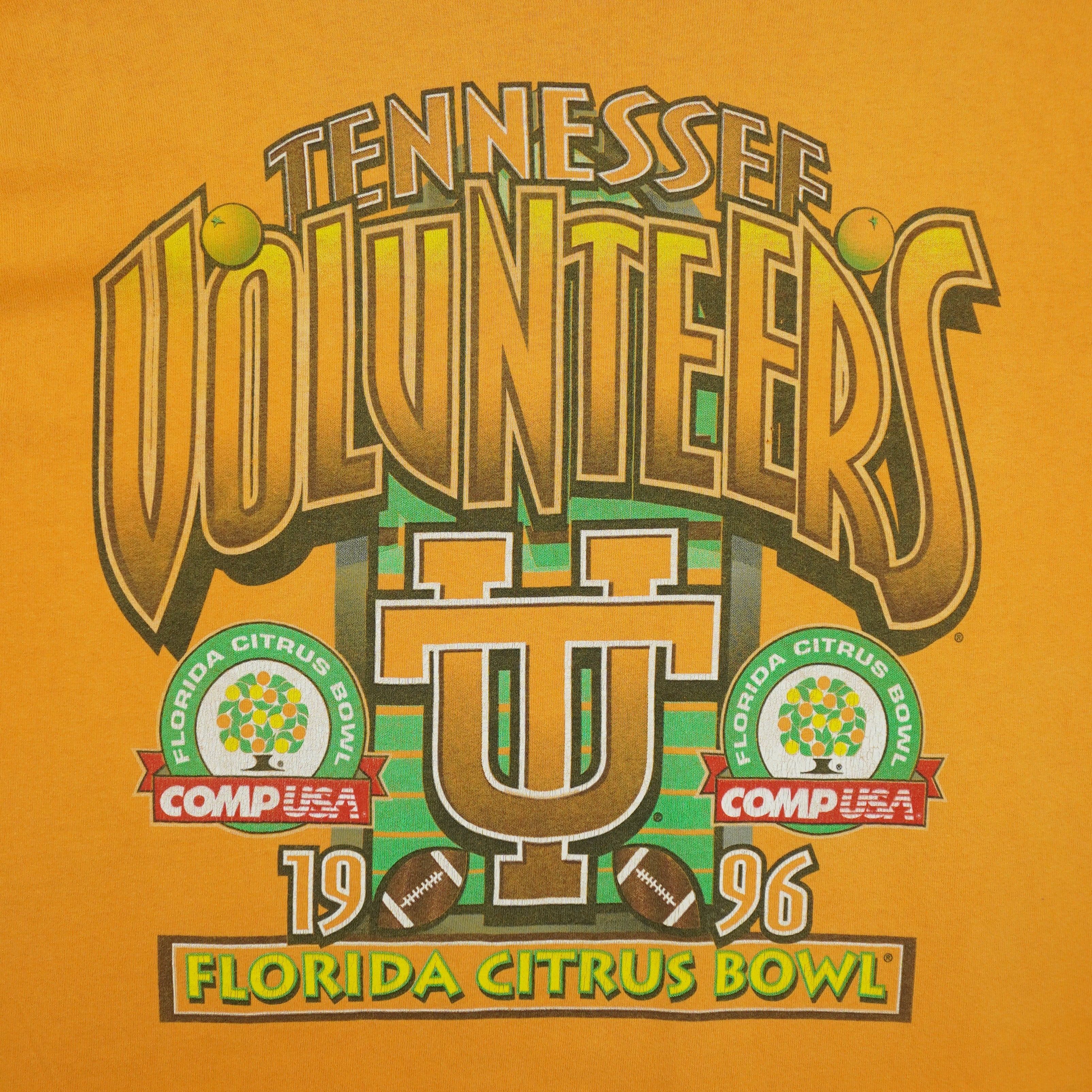 NCAA (Salem) - Tennessee Volunteers Florida Citrus Bowl T-Shirt 1996 Large Vintage Retro