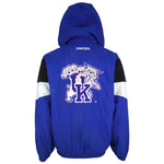 Starter (NCAA) - Kentucky Wildcats 1/4 Zip Hooded Jacket 1990s Large