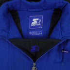 Starter (NCAA) - Kentucky Wildcats 1/4 Zip Hooded Jacket 1990s Small Vintage Retro