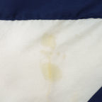 Michigan Wolverines jacket white panel discoloration condition detail