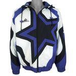 NFL (Apex One) - Dallas Cowboys Big Logo Puffer Hooded Jacket 1990s Medium