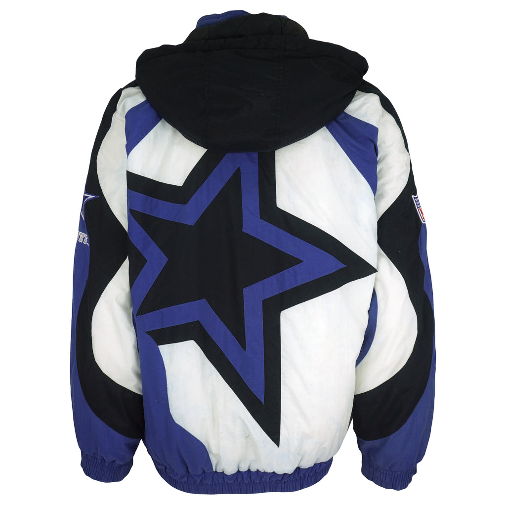 NFL (Apex One) - Dallas Cowboys Big Logo Puffer Jacket 1990s Medium Vintage Retro Football